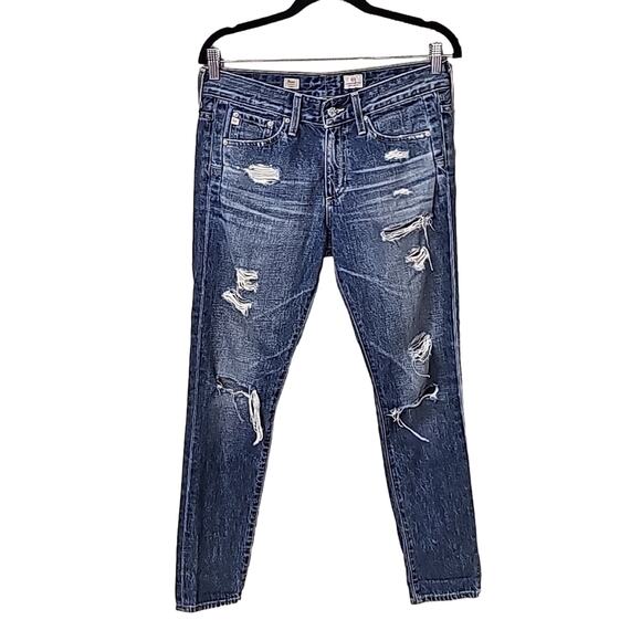 AG Adriano Goldschmied Denim Beau Slouchy Skinny Jeans Womens 26 Regular - Picture 1 of 14